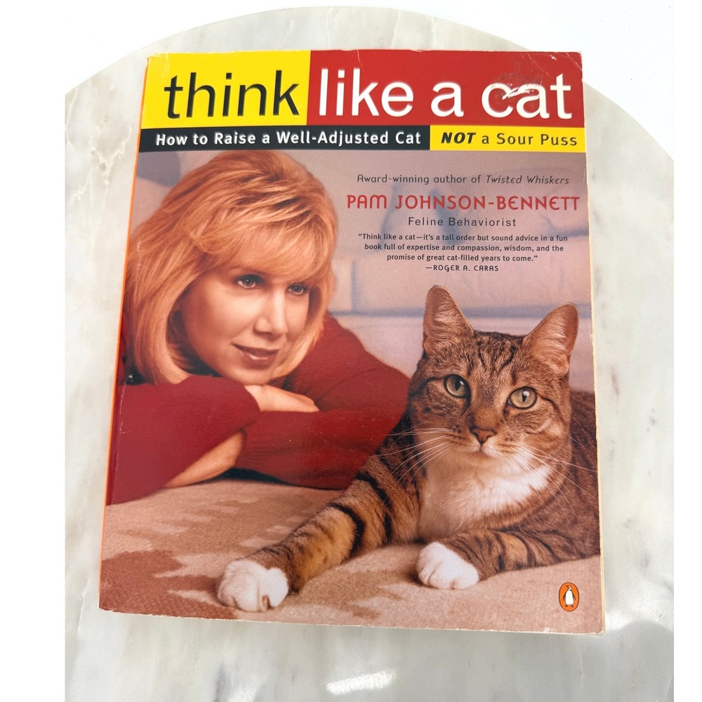 Think Like a Cat Pam Johnson-Bennett Feline Behavior Guide Paperback 0140288546